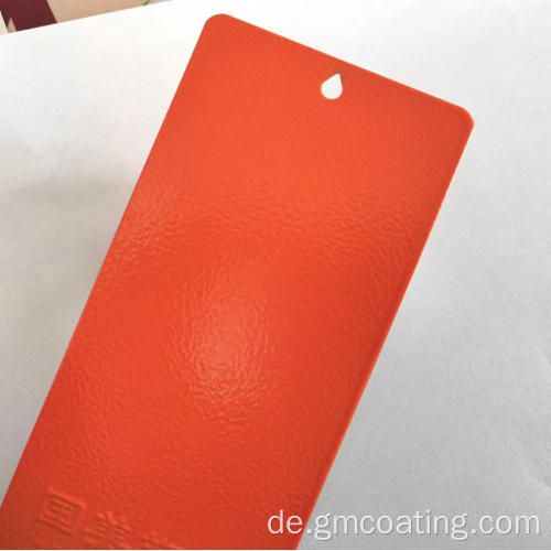 Orangefarbene Peelfalten Texturpulverfarbebeschichtung